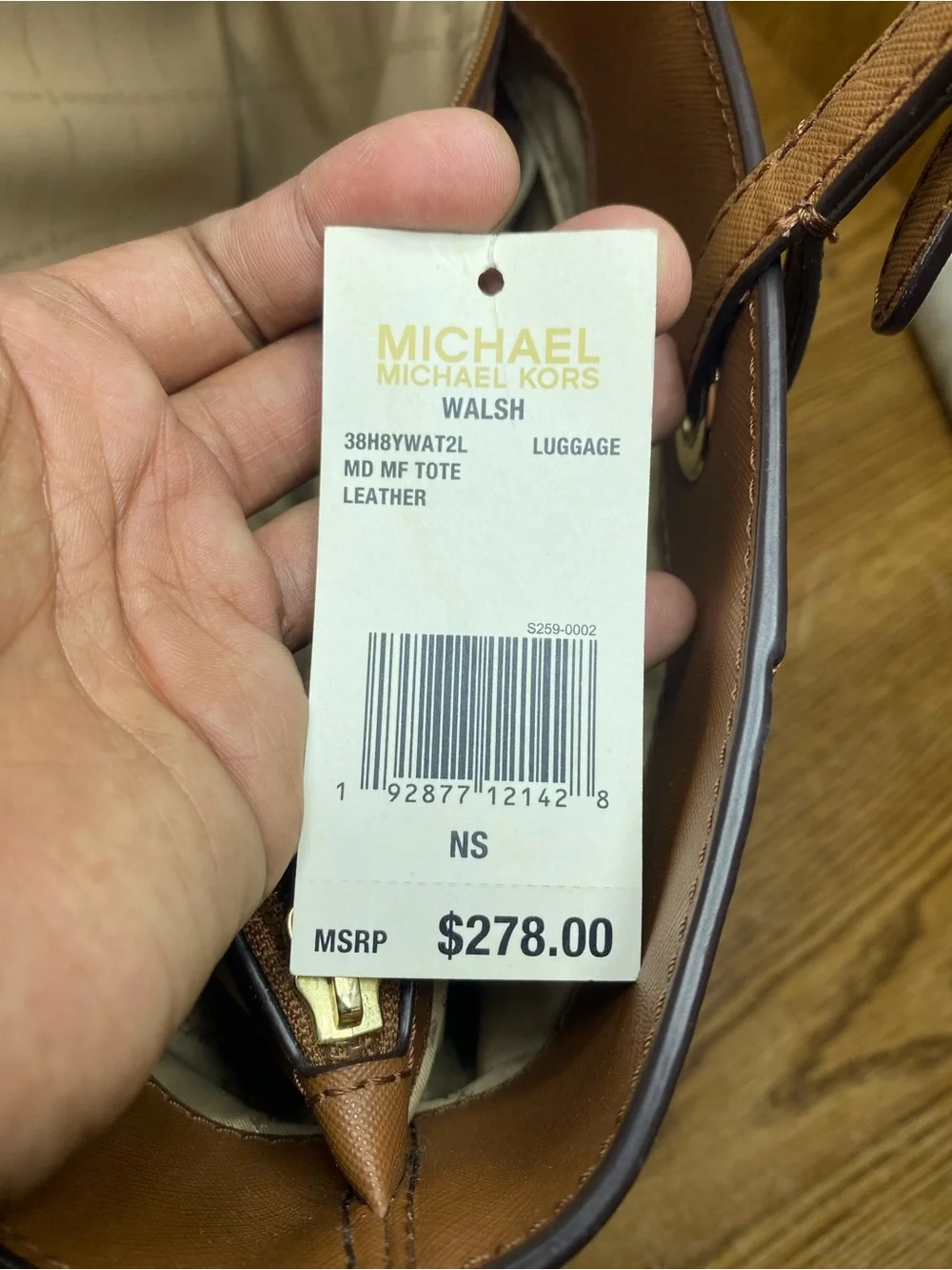 NWT Michael Kors Walsh Multifunction Tote Luggage Saffiano Leather Shoulder Bag